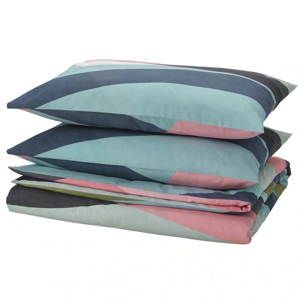 SVALSTJÄRTAR Duvet cover and pillowcases, King Size